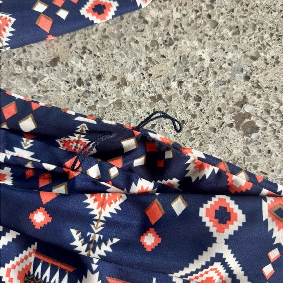 A. Byer Mini Navy Geometric Print Dress (Size M) 🌊✨ - Picture 6 of 6